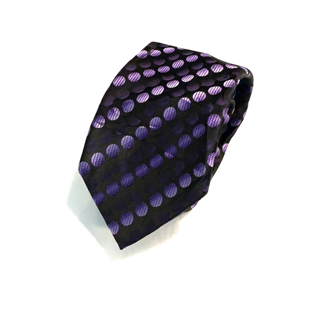 CM Gold Series Patterned Polyester Tie NWOT